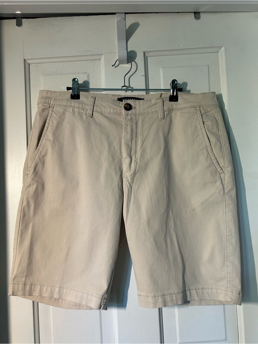 Liverpool Men's Flat Front Chino Shorts - Beige